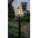 Norfield 1 Light 17.75 inch Antique Brass Post Lantern in Clear Glass, Brass Traditions by Innovations Lighting