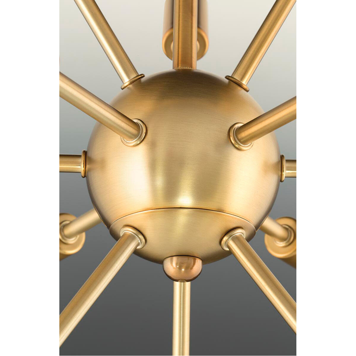 Ion 12 Light 14.13 inch Brushed Bronze Chandelier Ceiling Light, Design Series