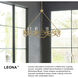 Leona 8 Light 27 inch Distressed Brass Chandelier Ceiling Light