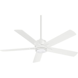 Stout 54 inch Flat White Ceiling Fan