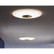 Alpine LED 21 inch Light Antique Brass Flush Mount Ceiling Light