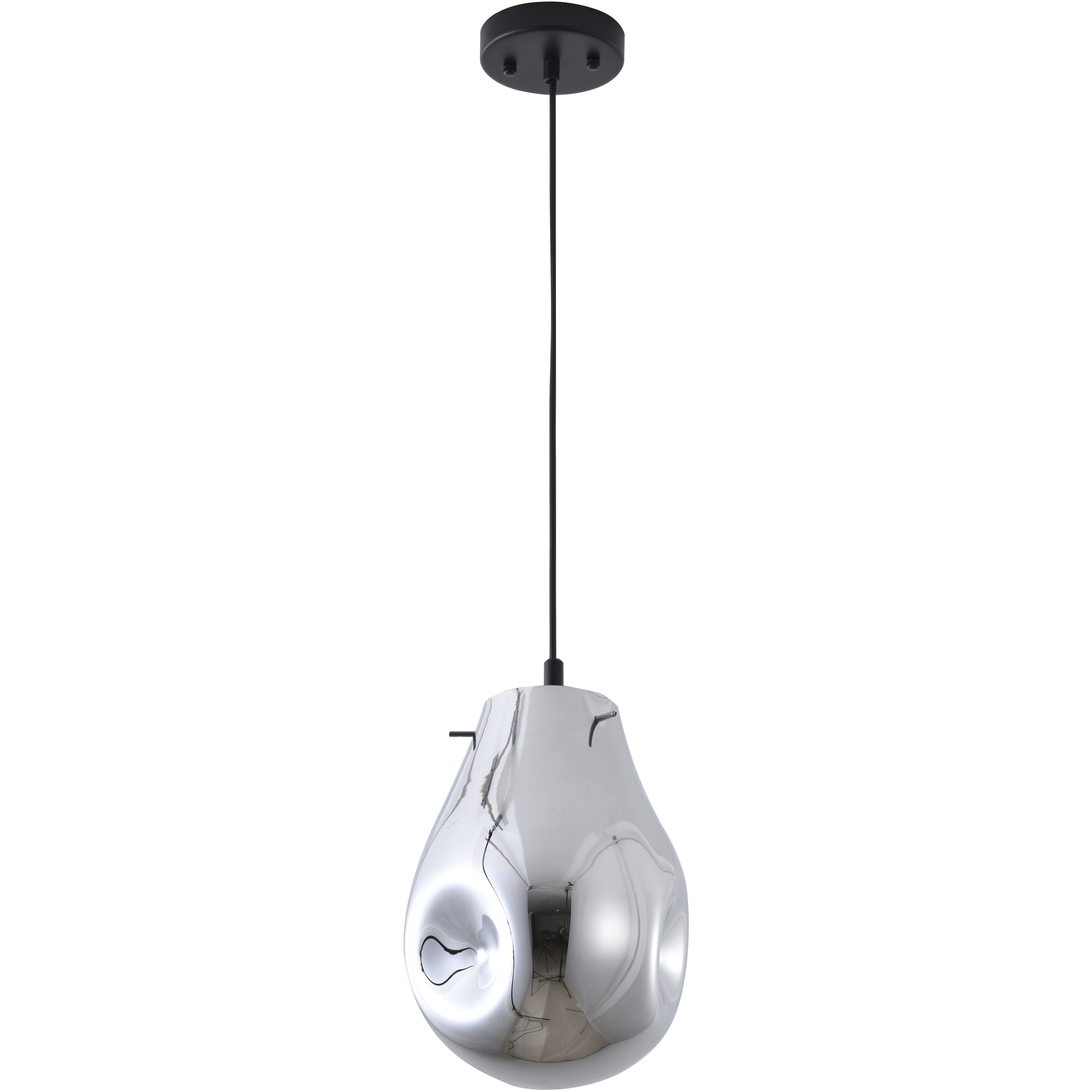 Canada Pendant Ceiling Light in Silver and Black