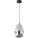 Canada Pendant Ceiling Light in Silver and Black