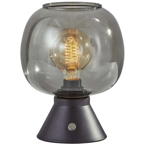 Ashton 9.5 inch 40 watt Matte Black Table Lantern Portable Light