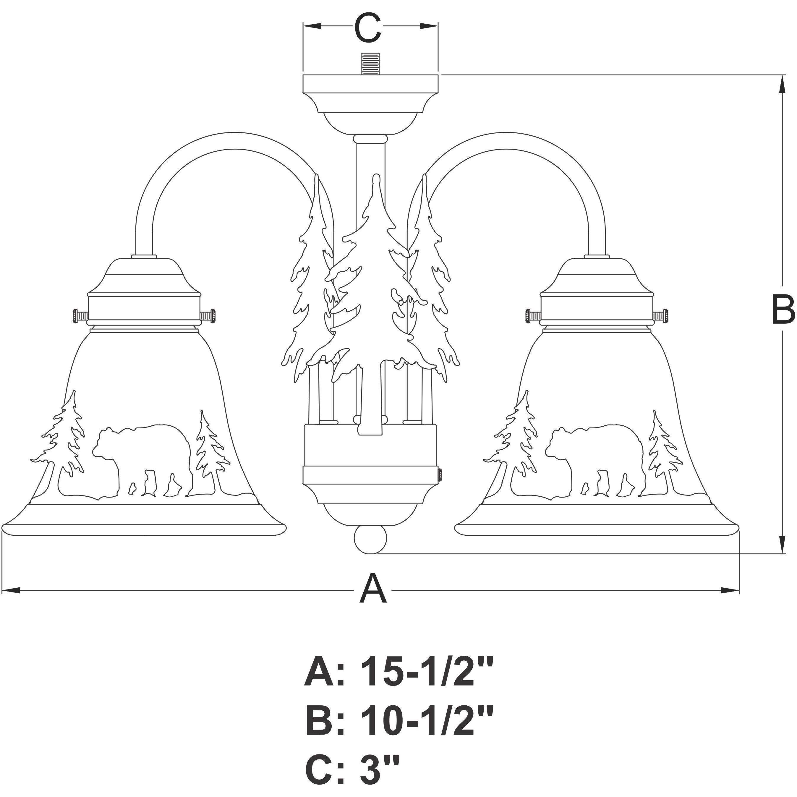 Bozeman LED Burnished Bronze Convertible Light Kit
