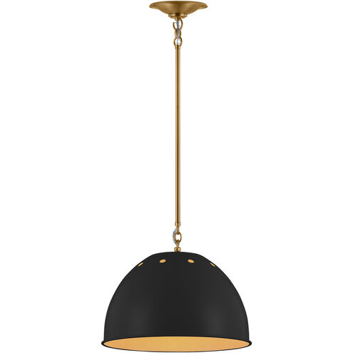 TOB by Thomas O'Brien Robbie 1 Light 15.38 inch Midnight Black Pendant Ceiling Light