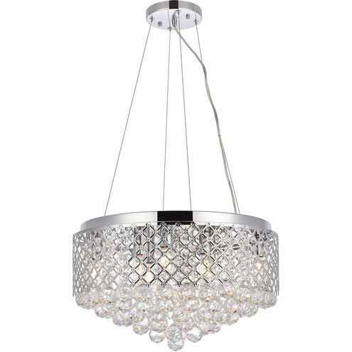 Tully 8 Light 20 inch Chrome Pendant Ceiling Light