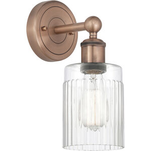 Hadley 1 Light 4.5 inch Antique Copper and Clear Sconce Wall Light