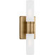 Keaton 2 Light 5 inch Satin Brass Bath Vanity Wall Light