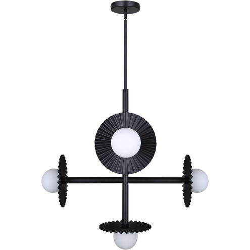 Payton 5 Light 27.5 inch Black Chandelier Ceiling Light