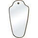 Elodie 40 X 25.75 inch Dark Antique Brushed Brass Wall Mirror