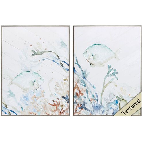Waterside Collection 24 X 18 inch Non-Glass Framed Art