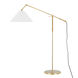Dorset 56.25 inch 60.00 watt Aged Brass Floor Lamp Portable Light