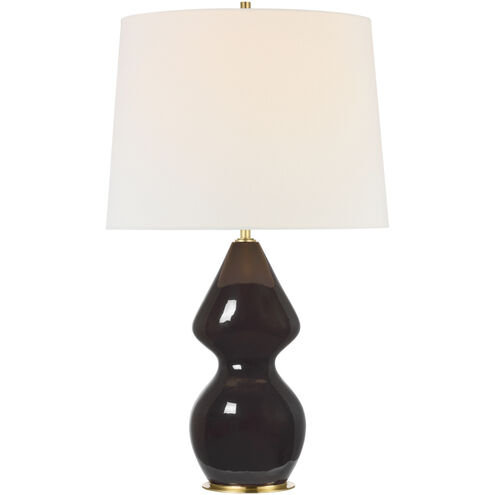 Thomas O'Brien Noppon 29.5 inch 15.00 watt Black Caviar Table Lamp Portable Light
