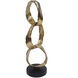 Interlocking Gold and Black Decorative Object