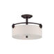 Gramercy Park 3 Light 16 inch Old English Bronze Semi-Flush Ceiling Light