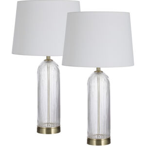 Ocala 25 inch 9.00 watt Clear Table Lamps Portable Light, Set of 2