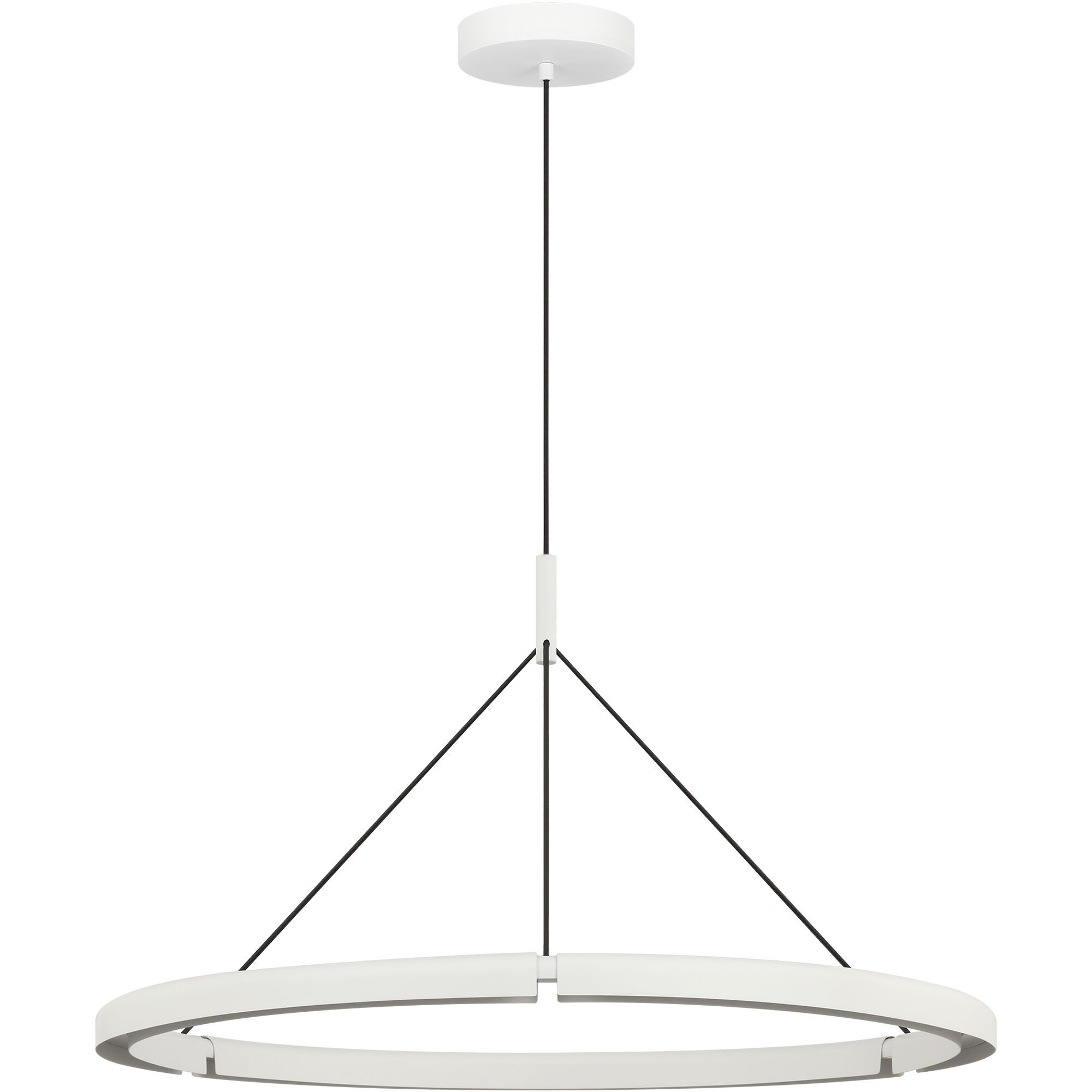 Peter Bristol Cloak LED 36.6 inch Matte White Chandelier Ceiling Light