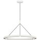 Peter Bristol Cloak LED 36.6 inch Matte White Chandelier Ceiling Light