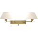 Home/Office 2 Light 12 inch Antique Brass Wall Lamp Wall Light in 11