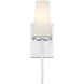 Transitional 1 Light 4.75 inch Chrome Wall Sconce Wall Light