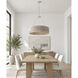 Satori 6 Light 30.75 inch Ecru Chandelier Ceiling Light