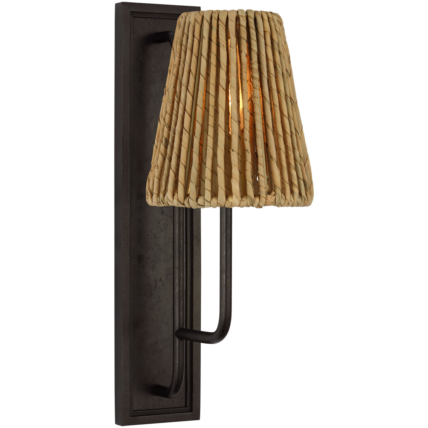 Amber Lewis Rui LED 5 inch Aged Iron Sconce Wall Light