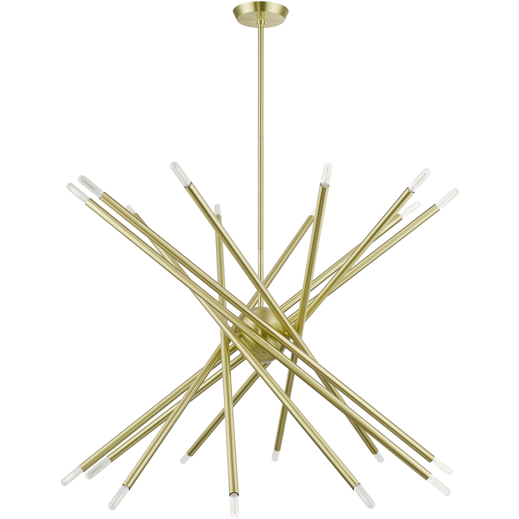 Soho 20 Light 37.5 inch Satin Brass Chandelier Ceiling Light, Large