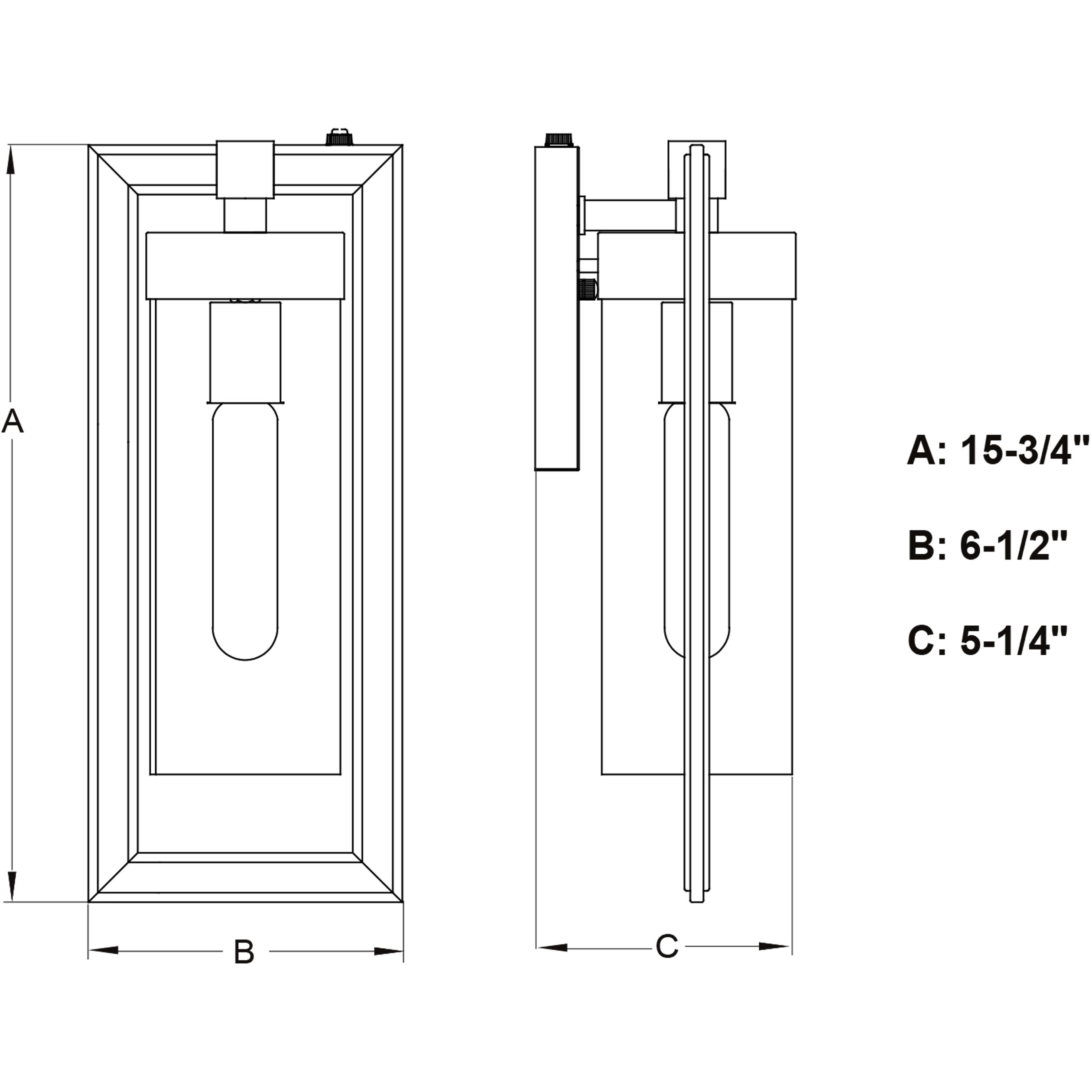 Malmo LED 15.75 inch Matte Black Outdoor Wall
