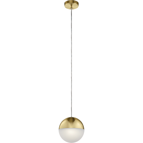 Moonlit LED 7.75 inch Champagne Gold Mini Pendant Ceiling Light