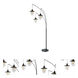 Lanterna II 89 inch 60 watt Dark Bronze Arc Lamps Portable Light