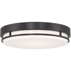 EnviroLite LED 14 inch Matte Black Flush Mount Ceiling Light