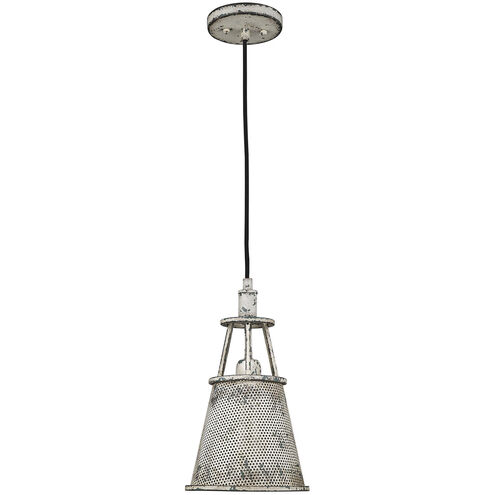 Iris 1 Light 8 inch Aged Ivory Pendant Ceiling Light