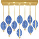 Embark 17 Light 59 inch Gold Pendant Ceiling Light