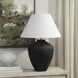 Jennie 27.5 inch 60.00 watt Textured Matte Black and Antique Nickel Table Lamp Portable Light