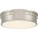 Marnex LED 13 inch Brushed Nickel Flush Mount Ceiling Light