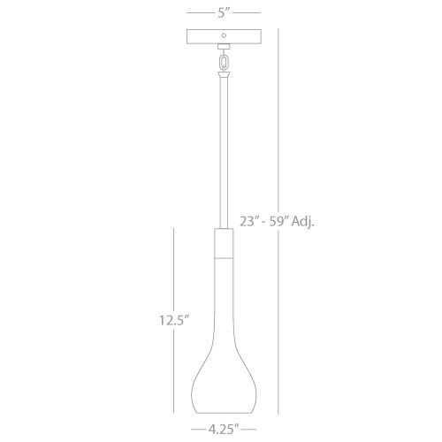 Axis 1 Light 15 inch Aged Brass with Cocoa Brown Pendant Ceiling Light