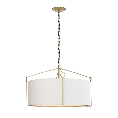 Bow 4 Light 23.8 inch Modern Brass Pendant Ceiling Light in Natural Anna