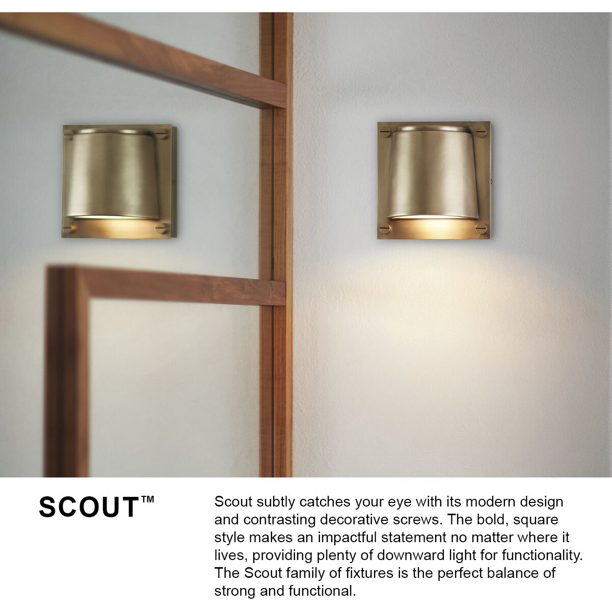 Scout LED 7 inch Black Indoor Wall Sconce Wall Light