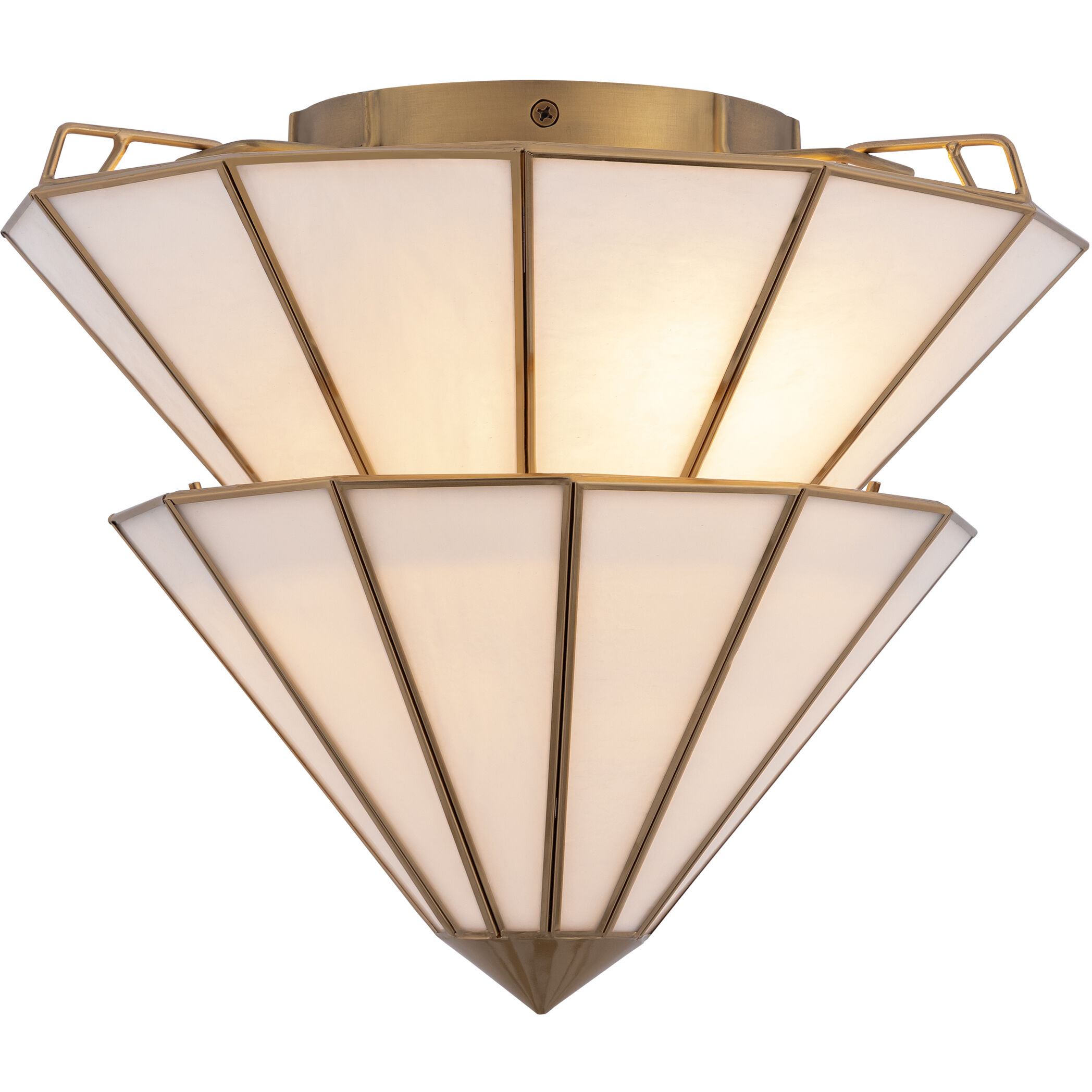 Jaxen 3 Light 17.75 inch Legacy Brass Semi-Flush Mount Ceiling Light