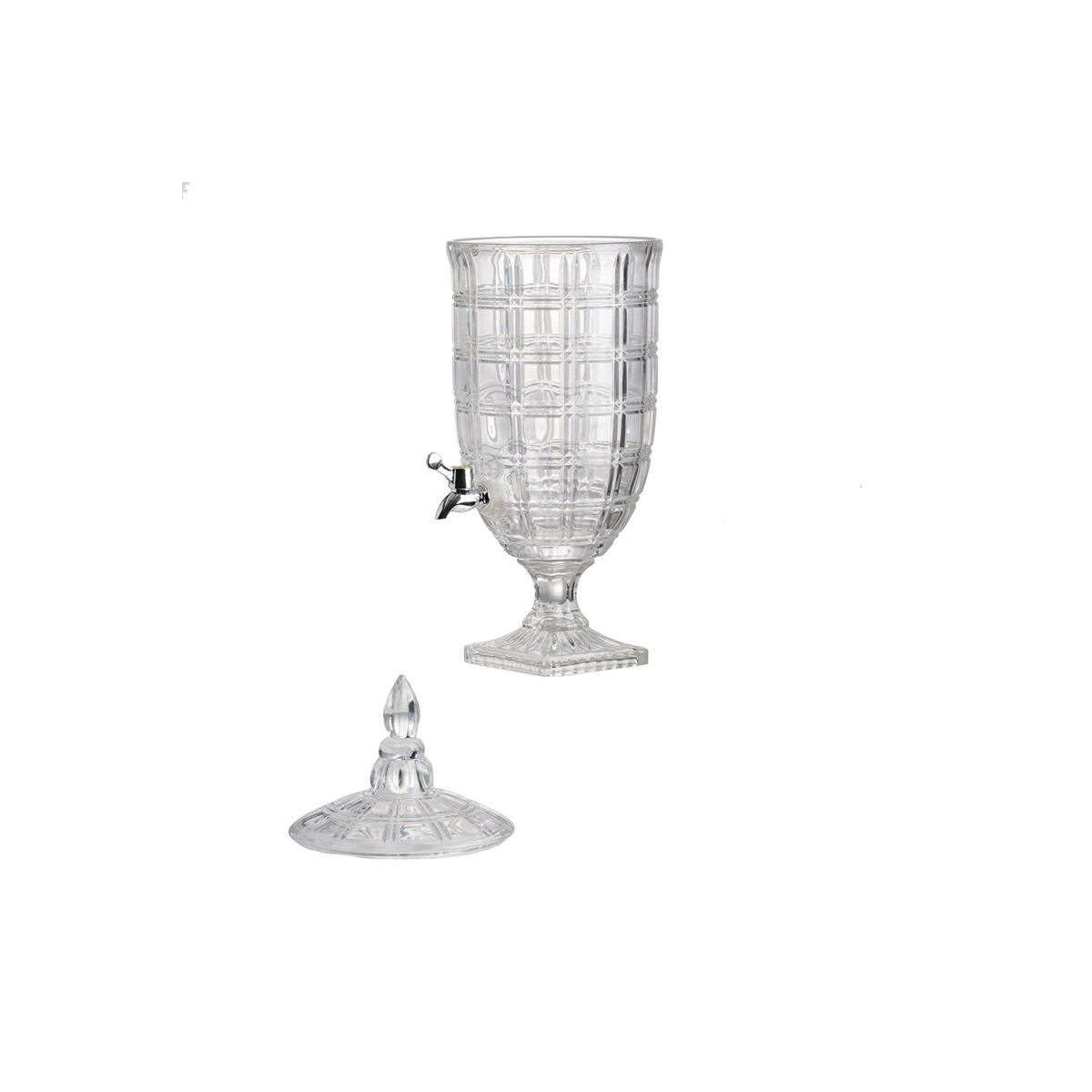 Anita Clear and Polished Silver Drink Dispenser