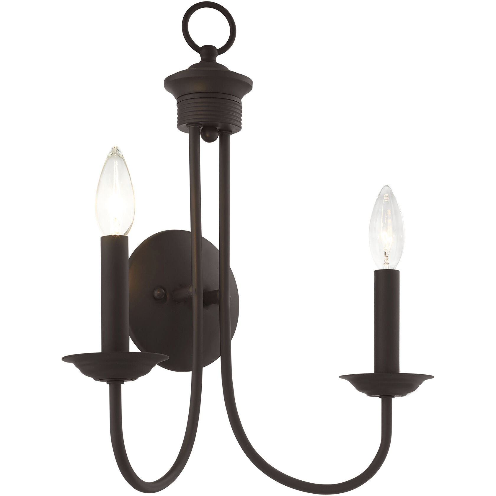 Estate 2 Light 14 inch Bronze Sconce Wall Light