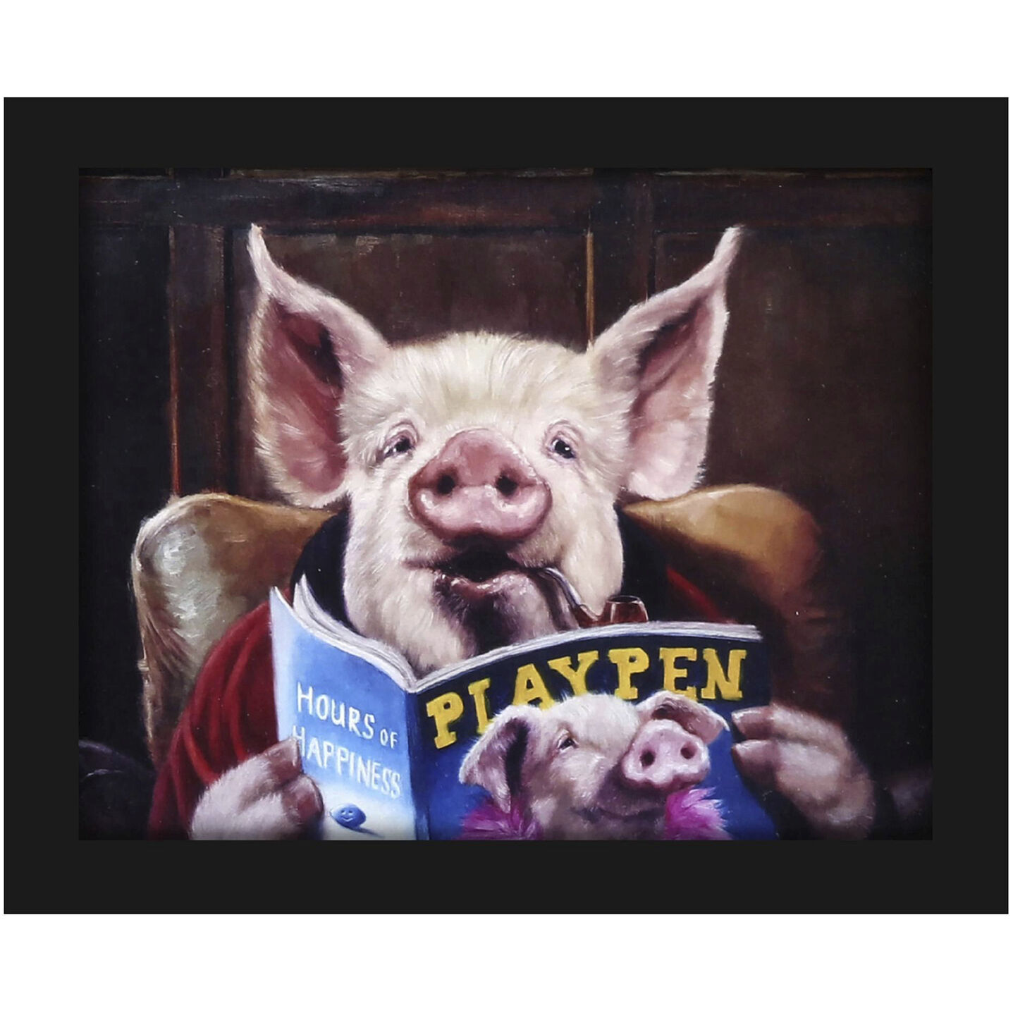 Animals 11 X 9 inch Non-Glass Framed Art, Propac