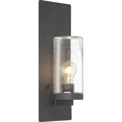 Indie 1 Light 6 inch Textured Black Wall Sconce Wall Light, Large