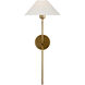J. Randall Powers Hackney LED 10.75 inch Hand-Rubbed Antique Brass Tail Sconce Wall Light