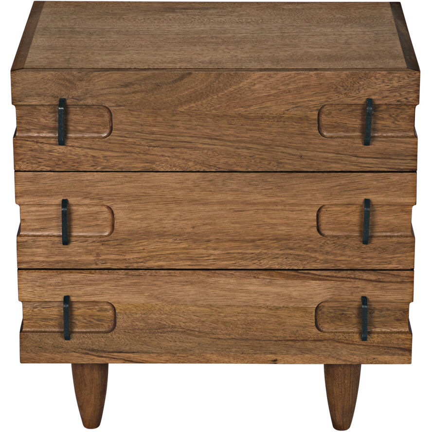 David 32.5 X 32 inch Dark Walnut Side Table