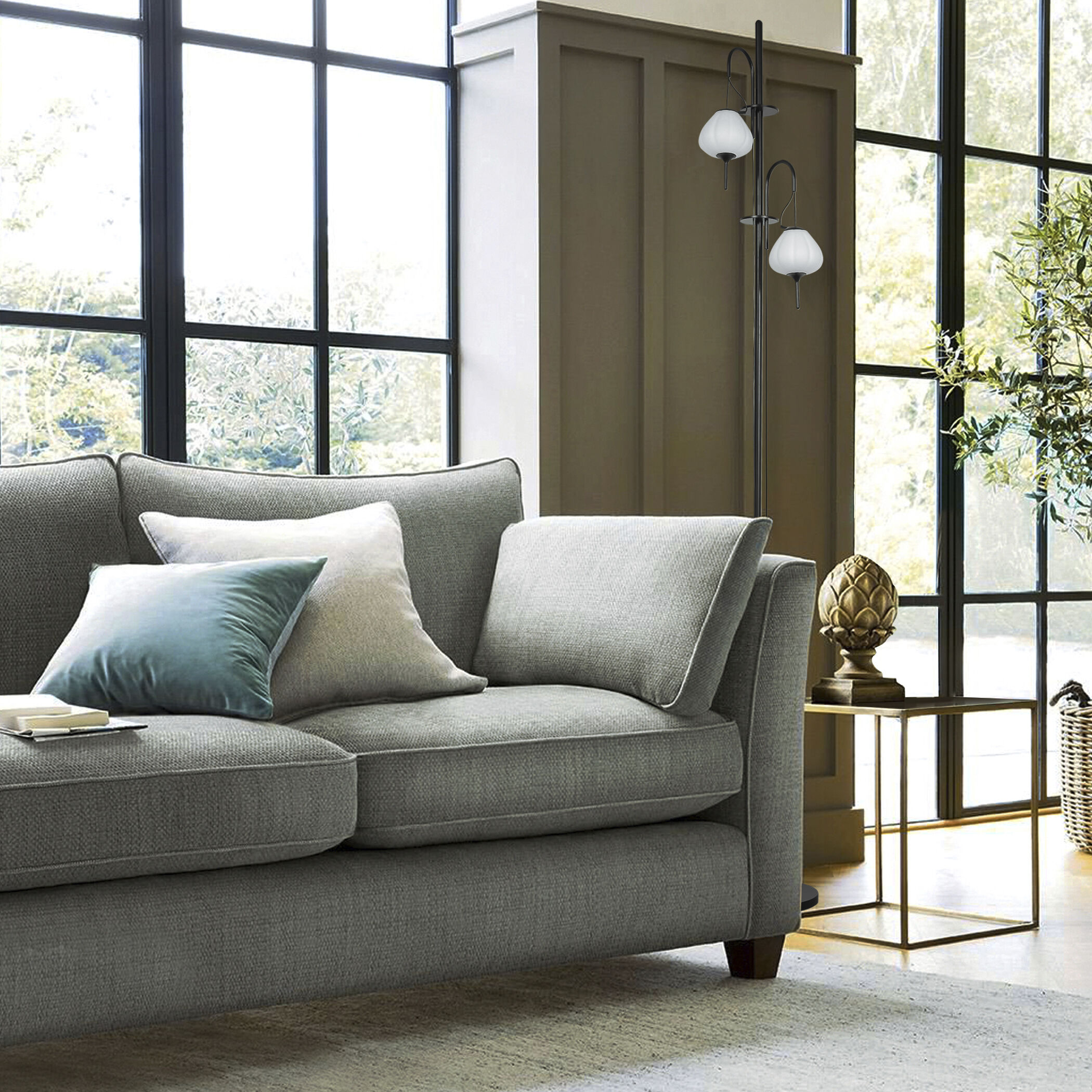 Artisan Collection/ LECCE Series 70 inch 11 watt Black Floor Lamp Portable Light