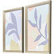 Pastel Tropics Purple and Green and Multi and Orange Framed Art