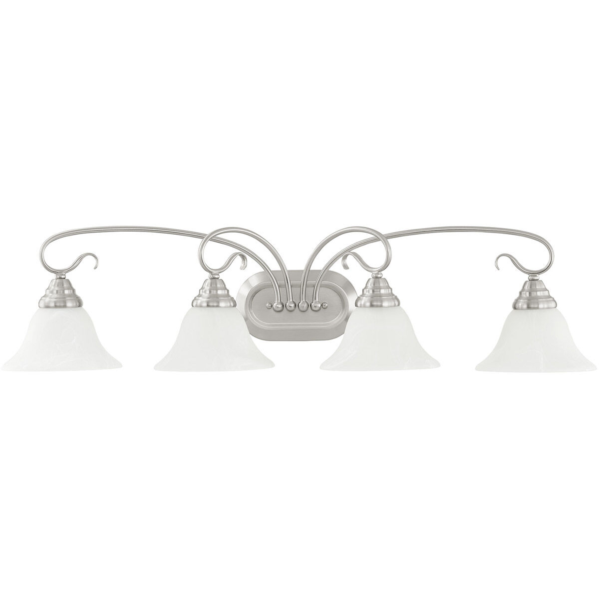 Coronado 4 Light 36 inch Brushed Nickel Bath Vanity Wall Light