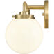 Fairbanks 3 Light 23.25 inch Brushed Gold Vanity Light Wall Light